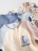 Комбинезон / Cлип для малышей Next F35-918, 4 шт., Молочный, Синий