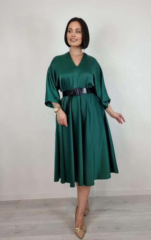 Платье с ремнём 03046 Фабрика Моды