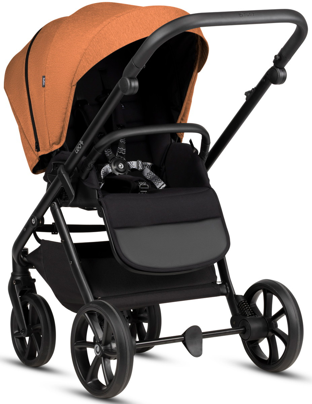 Детская коляска Tutis Leo 3 Plus 3 в 1 с автокреслом Elo Lux EduSky Black 1582280 Orange