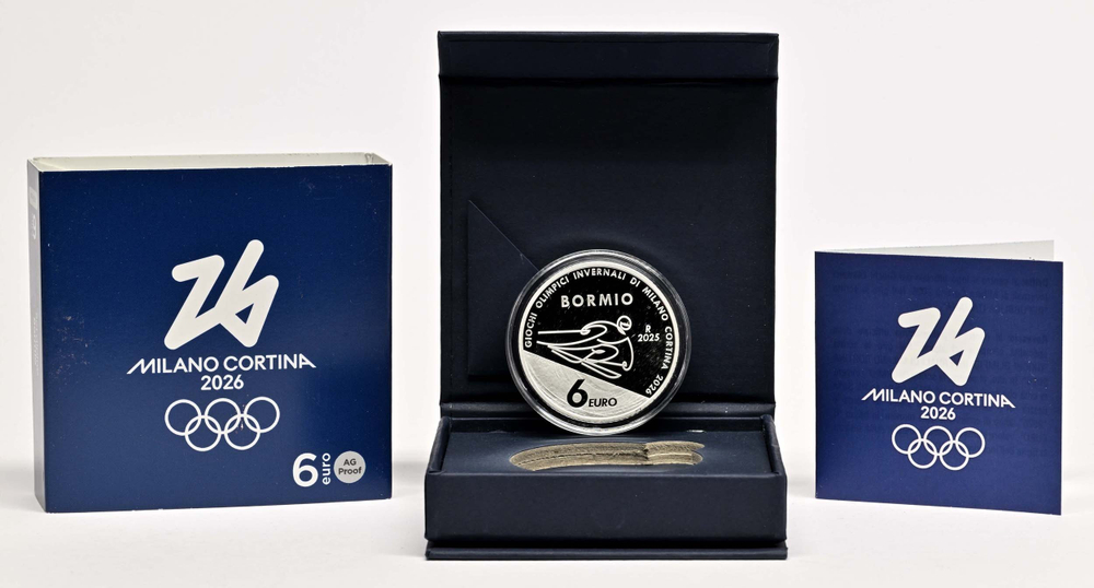 ИТАЛИЯ, 2025, 6 ЕВРО [СЕРЕБРО]