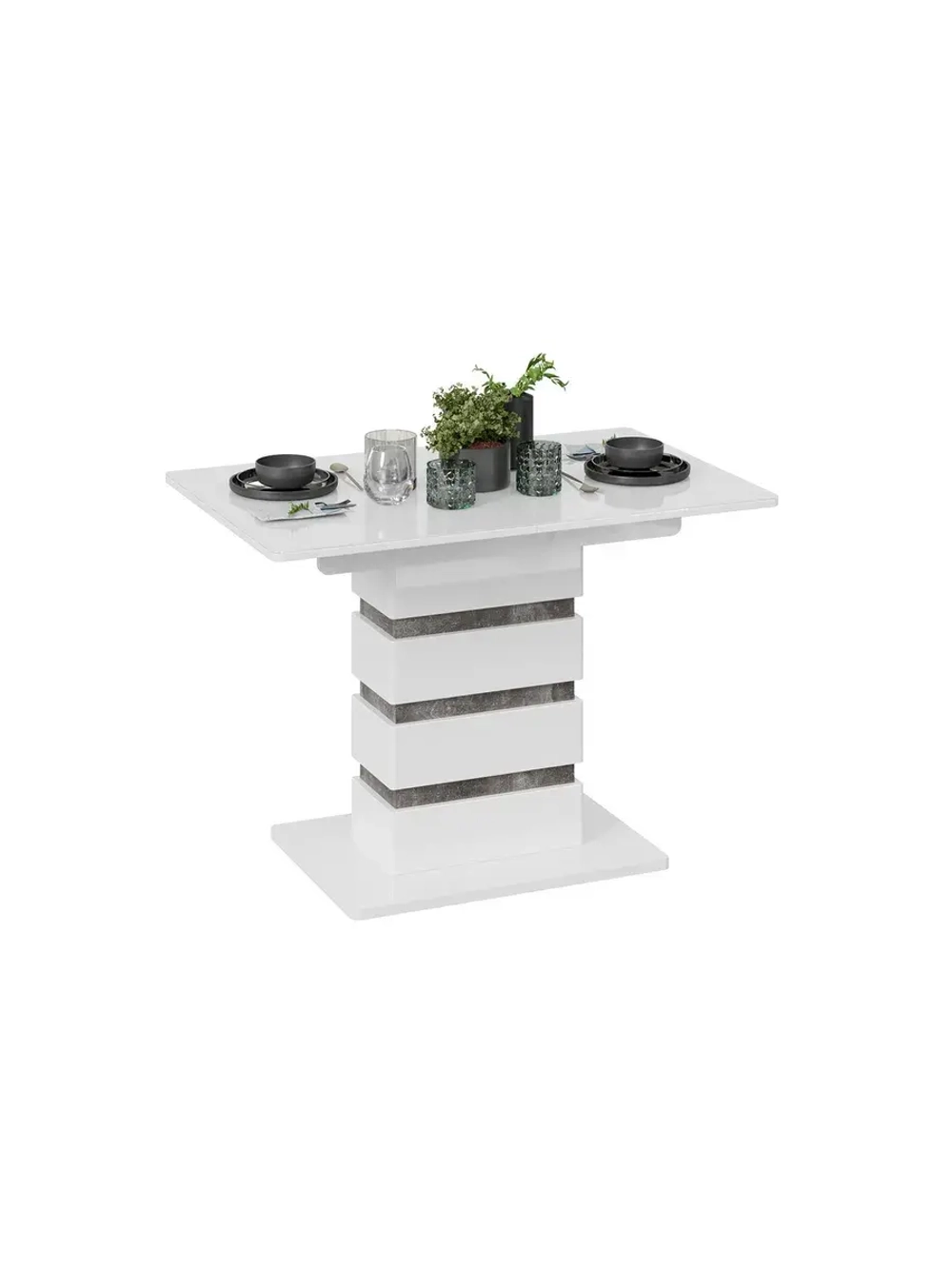 Стол кухонный обеденный раздвижной 110х70х76,5 см