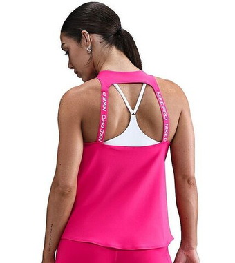 Женский топ теннисный Nike Dri-Fit Pro - rush pink/white