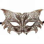 Маска кружево»Тигрица», бронзовый