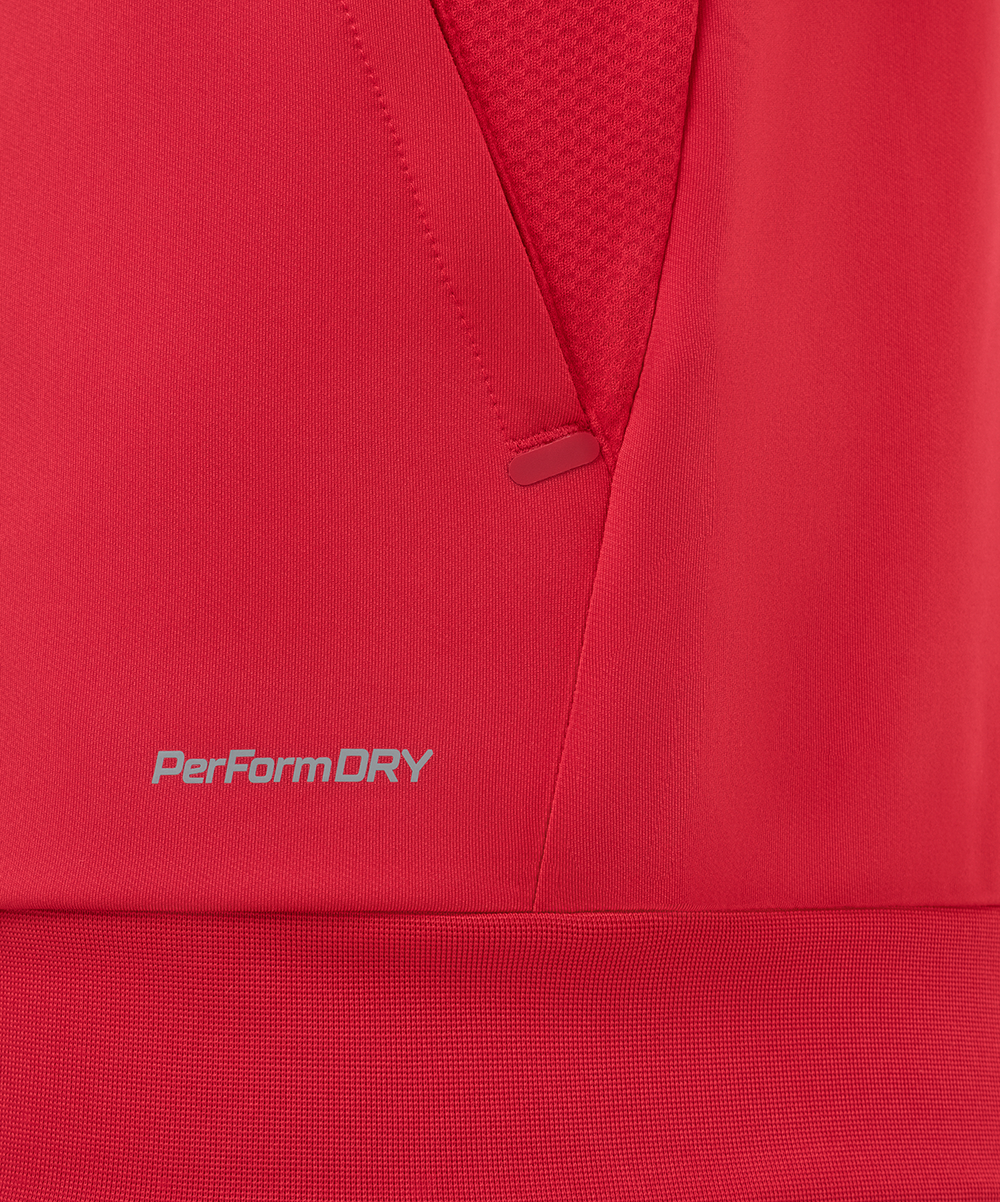 Джемпер тренировочный на молнии JÖGEL PREMIER PerFormDRY Training FZ Jacket, красный