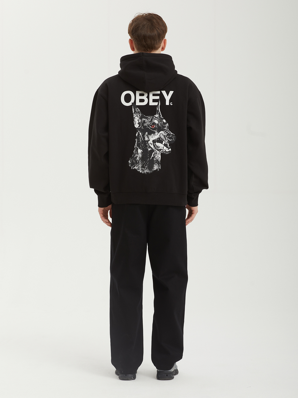 Мужская Толстовка Obey Doberman