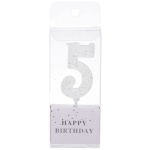 Свеча для торта Цифра Фактура «5» 4,6 см