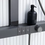 Душевая система Black&White Gravity 9005NGM оружейная сталь