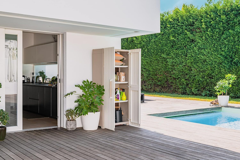 Уличный шкаф пластиковый Keter Groove Tall