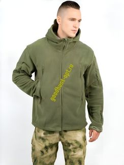 Тактическая военная флисовая толстовка Олива