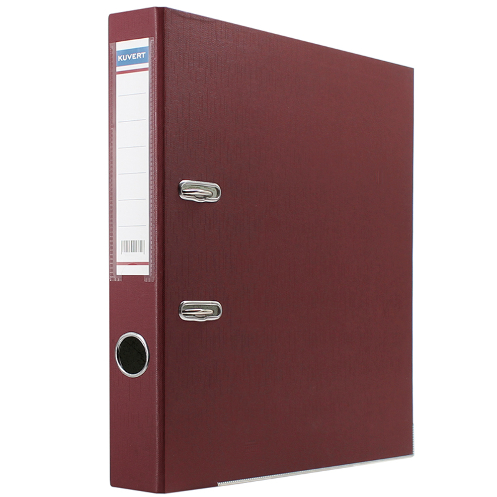 Папка-регистратор KUVERT А4, ширина корешка 50 мм, бордовая