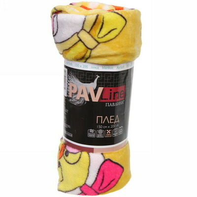 Плед 150*200см Павлинка Аэро Софт Уточка ла ла фан жёлтый