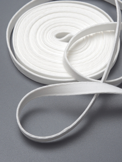 Туннельная лента теплая белая бесшовная ширина 10 мм