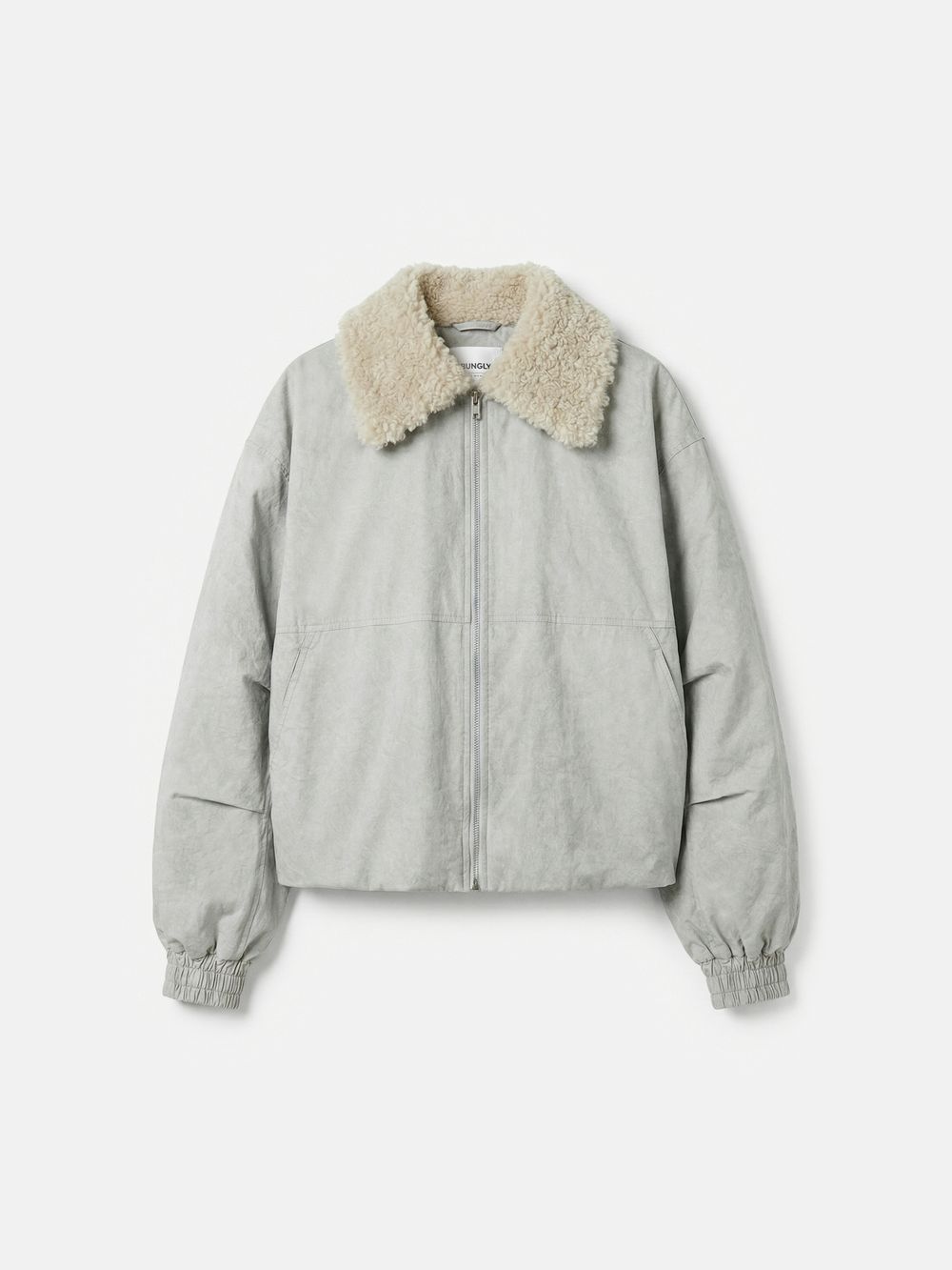 Бомбер с меховым воротником "Туман" женский