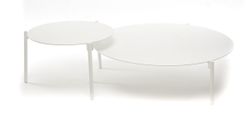 "Тоскана" журнальный столик круглый Ø103, H28,5, цвет белый
