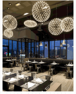 Pendant design lamp  Raimond by Moooi (Silver,  D 43 cm)