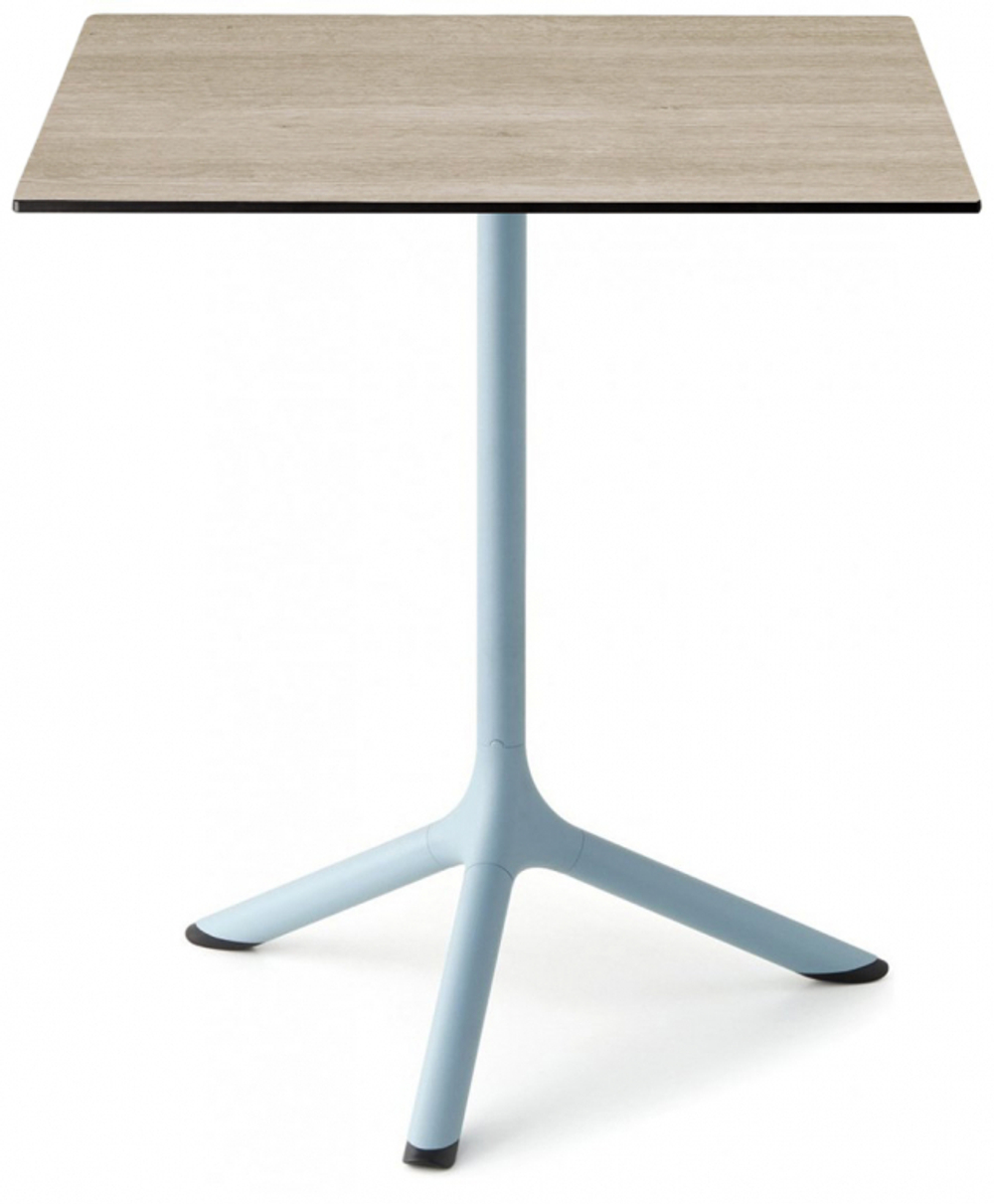 Стол ламинированный обеденный складной Scab Design Tripe Folding, голубой, состаренный дуб тортора