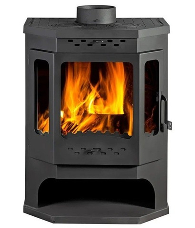 Печь-камин Бавария Призматик с плитой