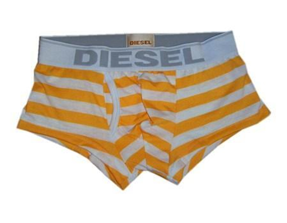 Мужские трусы боксеры Diesel желтые Stripe Boxer