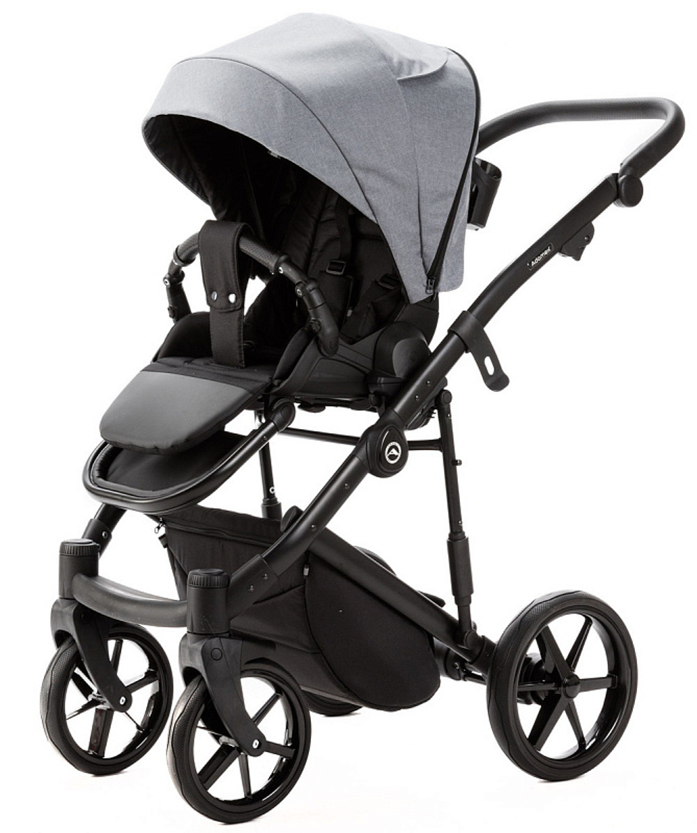 Детская коляска Adamex Mobi New 2 в 1 MN-TK60 СЕРЫЙ