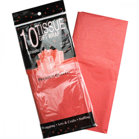 Бумага тишью Красная 50х66 см (10 листов)