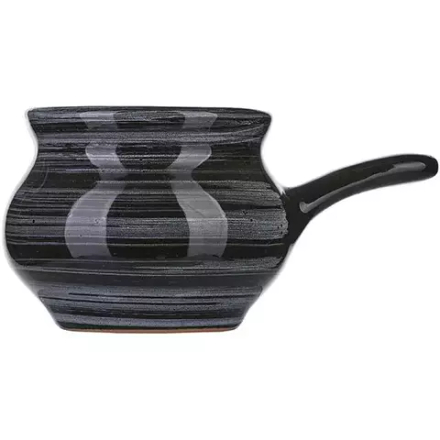 Кокотница «Маренго» керамика 250мл D=9см черный,серый