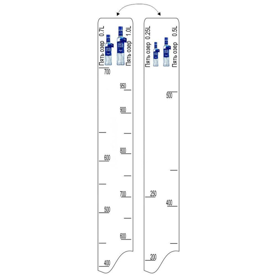 Барная линейка "Пять Озер" (250мл/500мл/700мл/1л), P.L. Proff Cuisine