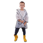 Дождевик с капюшоном, розовый, размер S