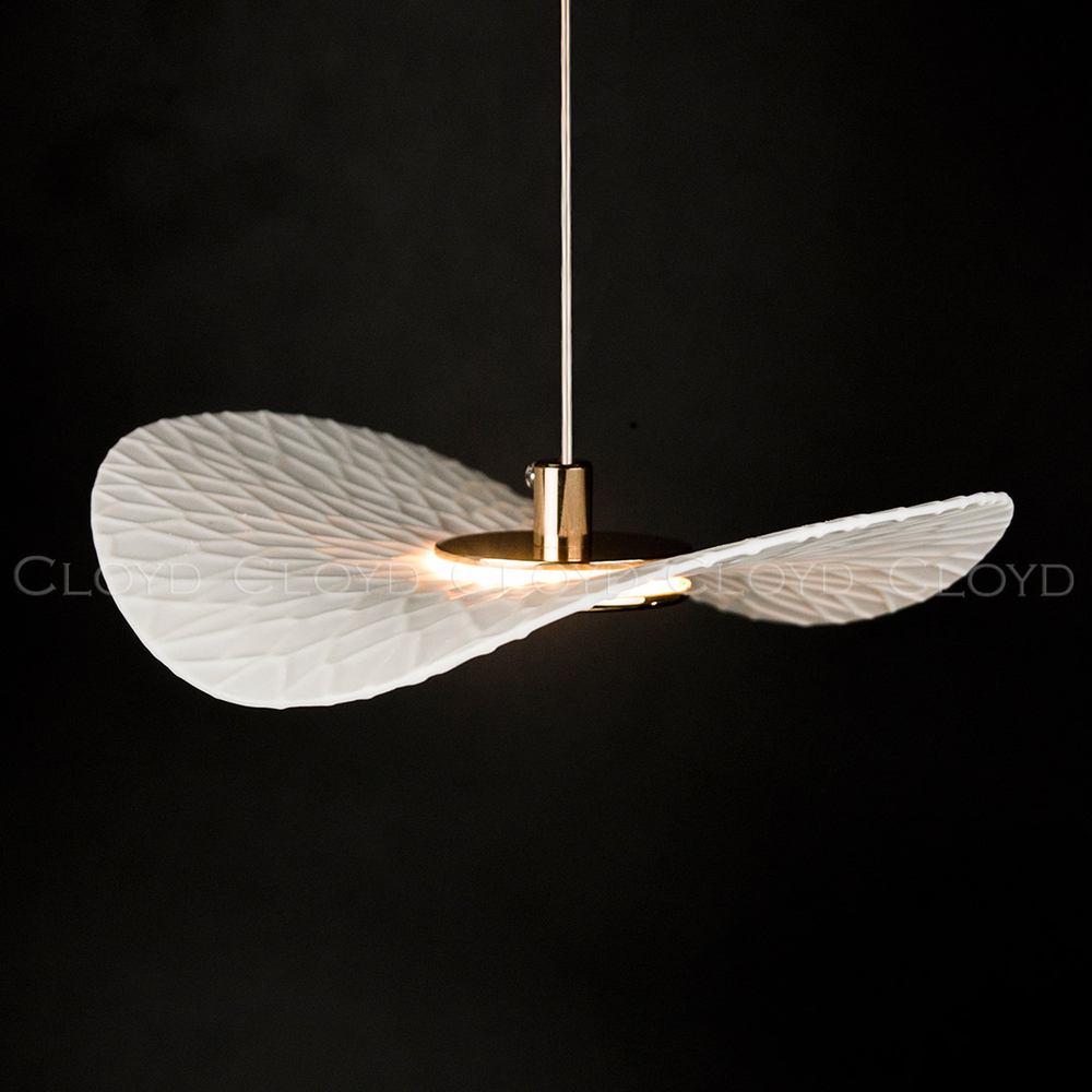 Подвесной светильник Cloyd FLOPPY P1 / Ø20 см - керамика - золото (арт.12501)