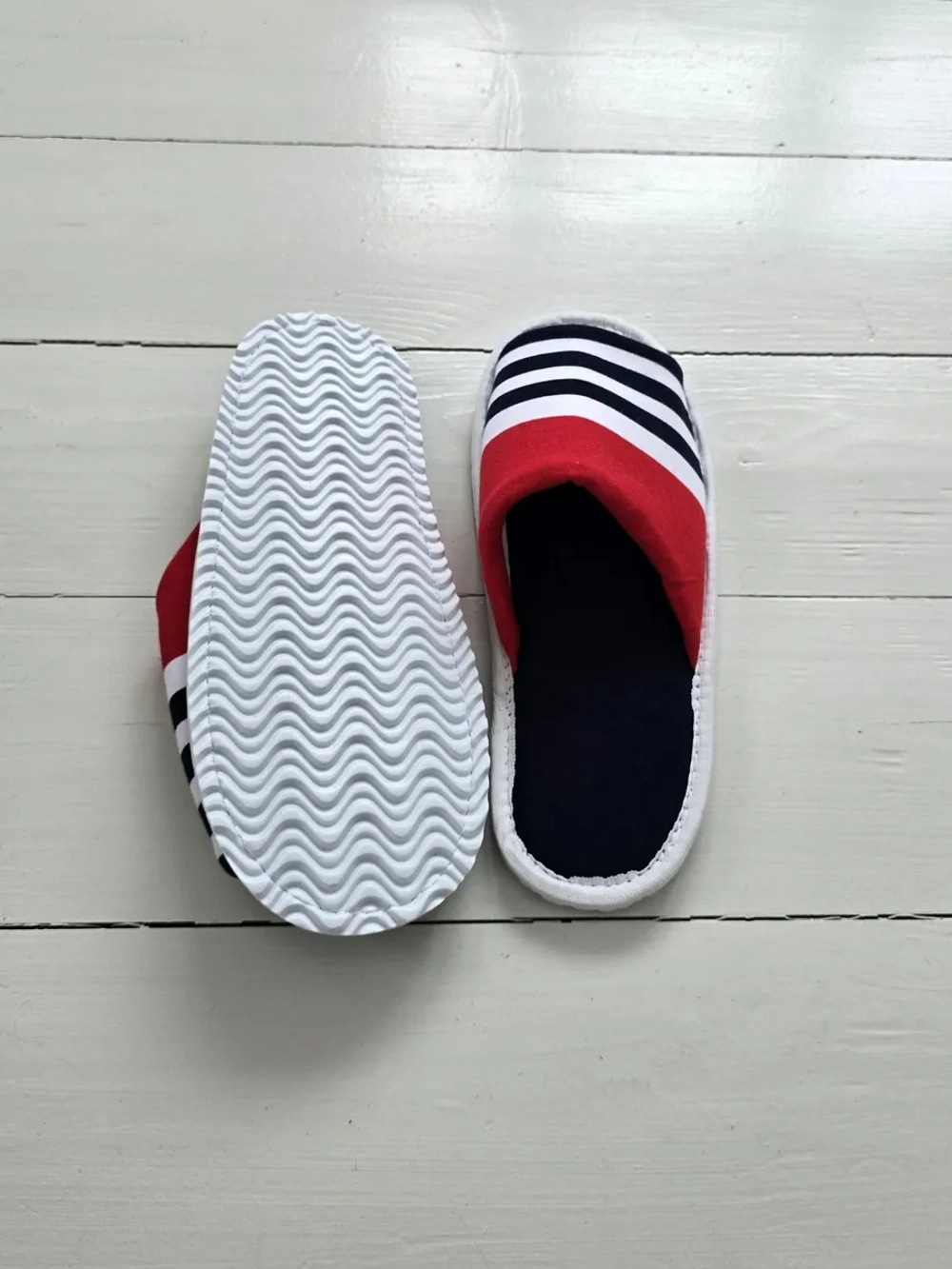 Тапочки в полоску открытые вар. 8