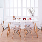 Стул Eames прозрачный серый