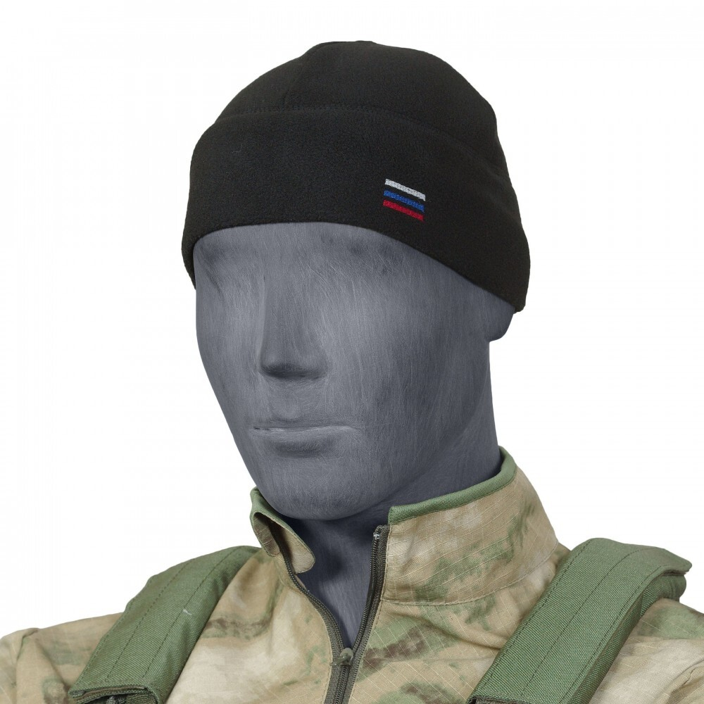 Шапка флисовая Stich Profi с флагом РФ