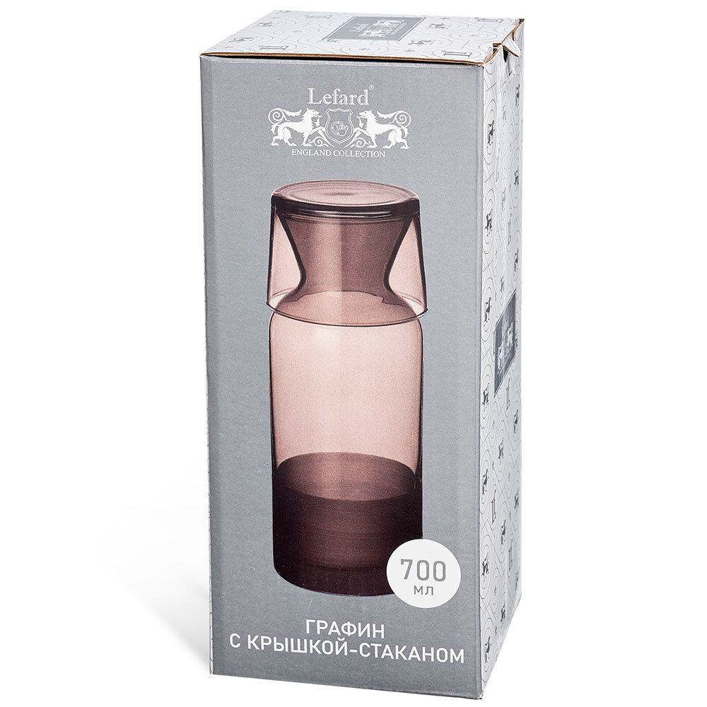 Графин 0,7л с крышкой-стаканом "Парижские коты"