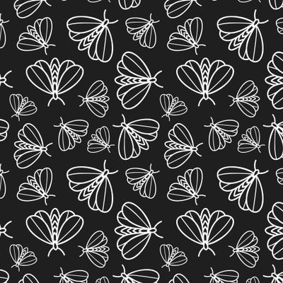 Бабочки в линейном стиле