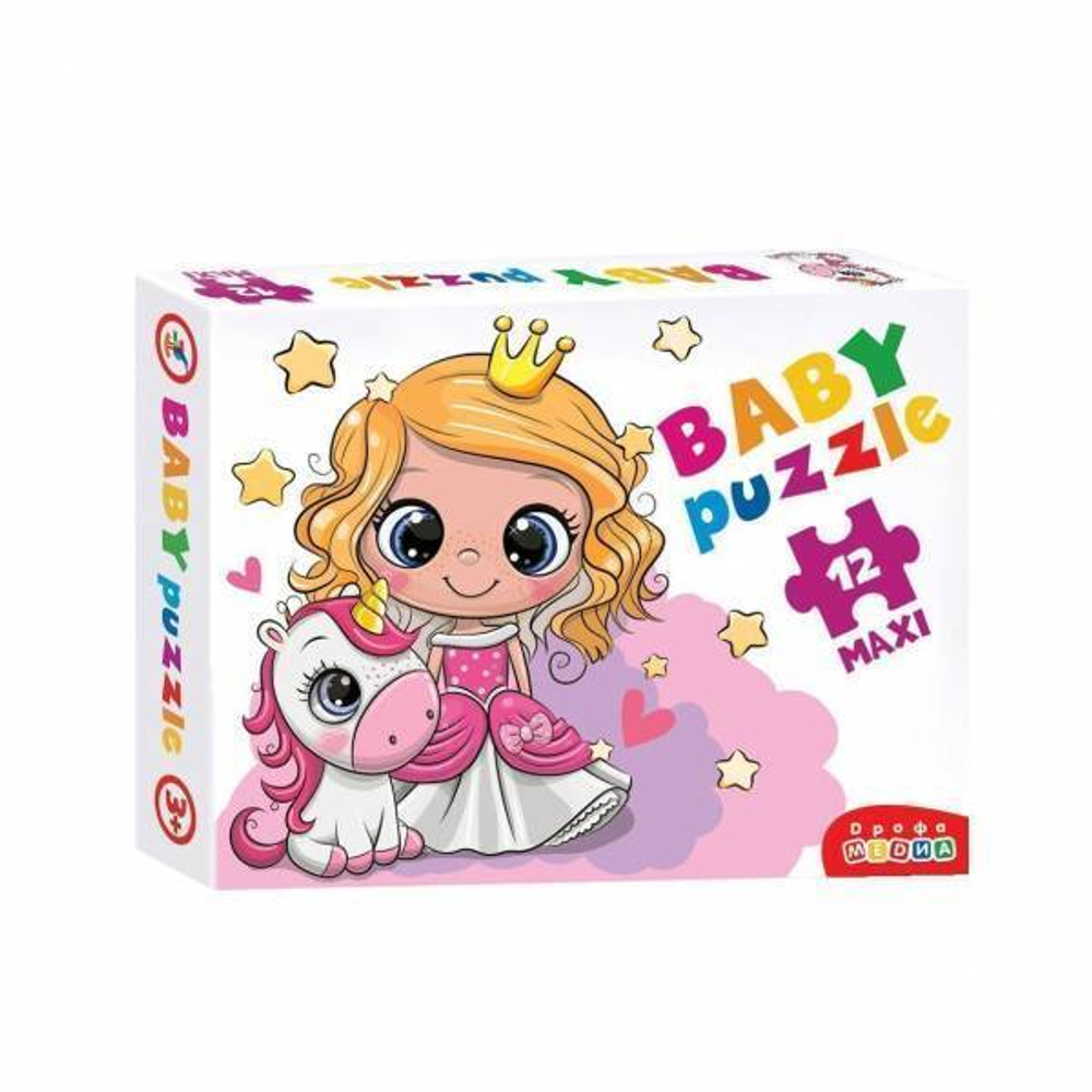 Пазлы Baby Puzzle Принцесса и единорог
