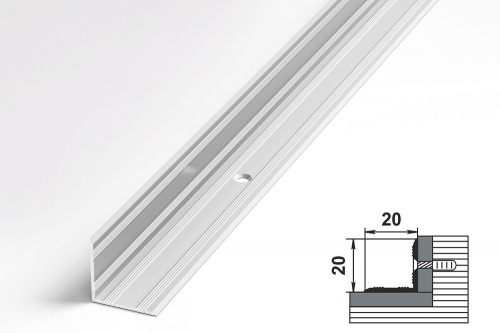 Порог ПУ-05-1 20х20х900 Алюм
