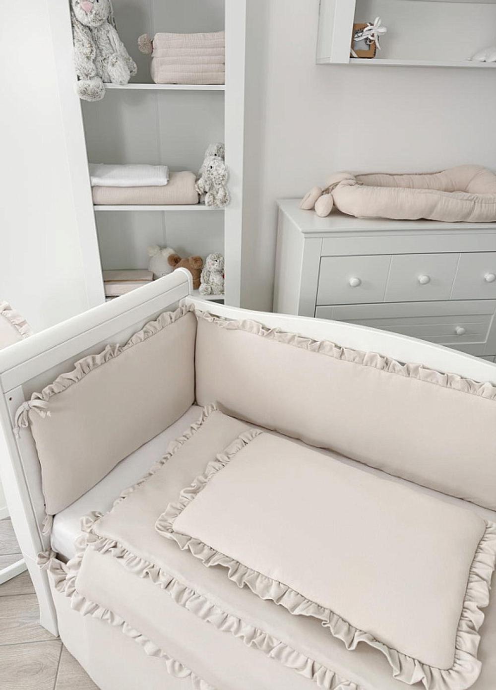 Комплект постельного белья Lepre New Royal Collection 4 предмета 120х90 см капучино