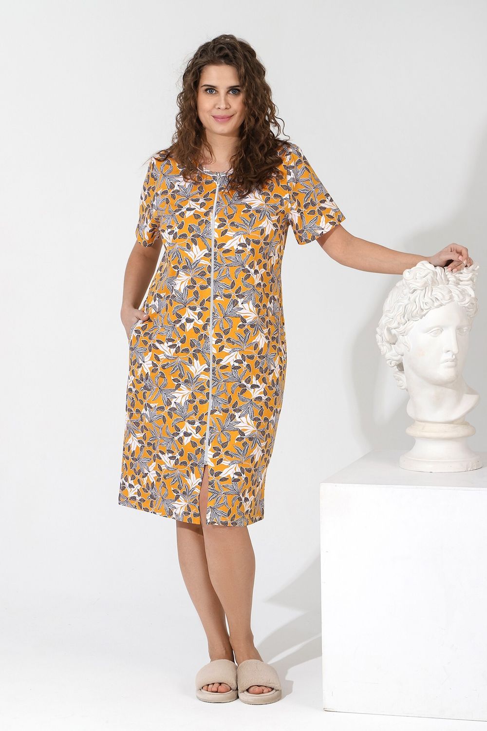 Халат Ирис-1 Виотекс ГОРЧИЧНЫЙ