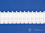 Шторная лента Bandex VERDI 1:2.0, карандашная складка, цвет белый (ширина 50 mm)
