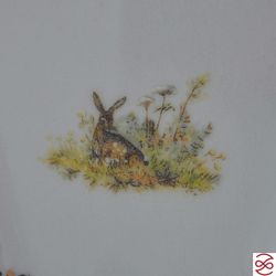 Блюдо для рыбы Queen's Crown Aristokrat Охота бежевая 56 см