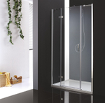 Душевая дверь Cezares Bergamo 160 L BERGAMO-W-B-13-40+60/60-C-Cr-L профиль Хром стекло прозрачное