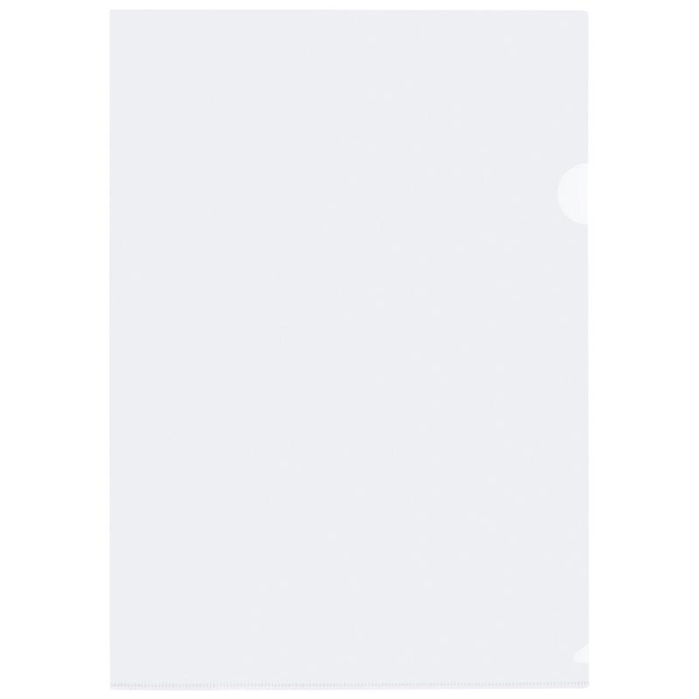 Папка-уголок А4 150мкм, пластик, прозрач. бесцветная (Стамм)