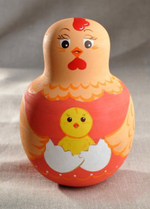 Счетный материал - укладка Курочка-несушка с цыплятами, Катюша