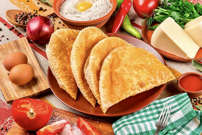 Чебуреки с мясом (жареные)270гр