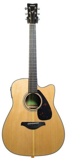 Гитара электроакустическая YAMAHA FGX800C NATURAL//02