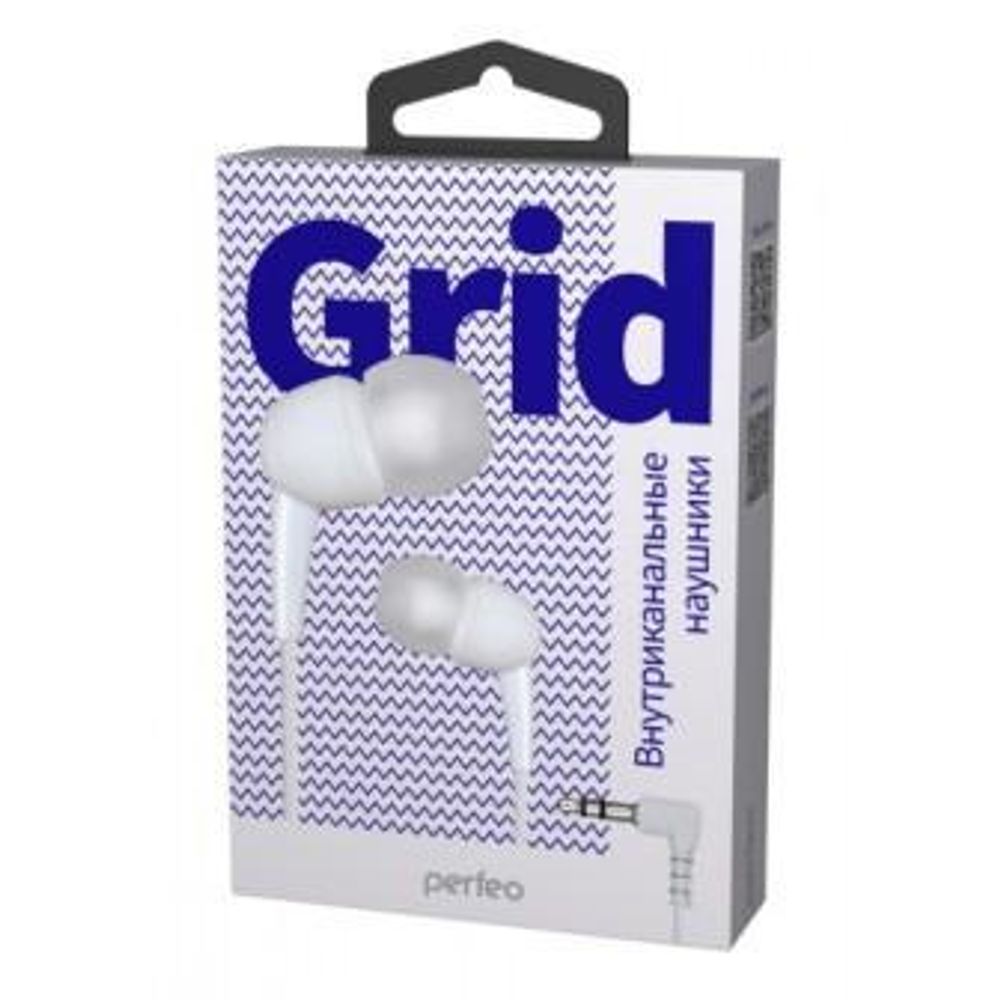 Perfeo наушники внутриканальные GRID белые силиконовый провод PF_A4946.jpg