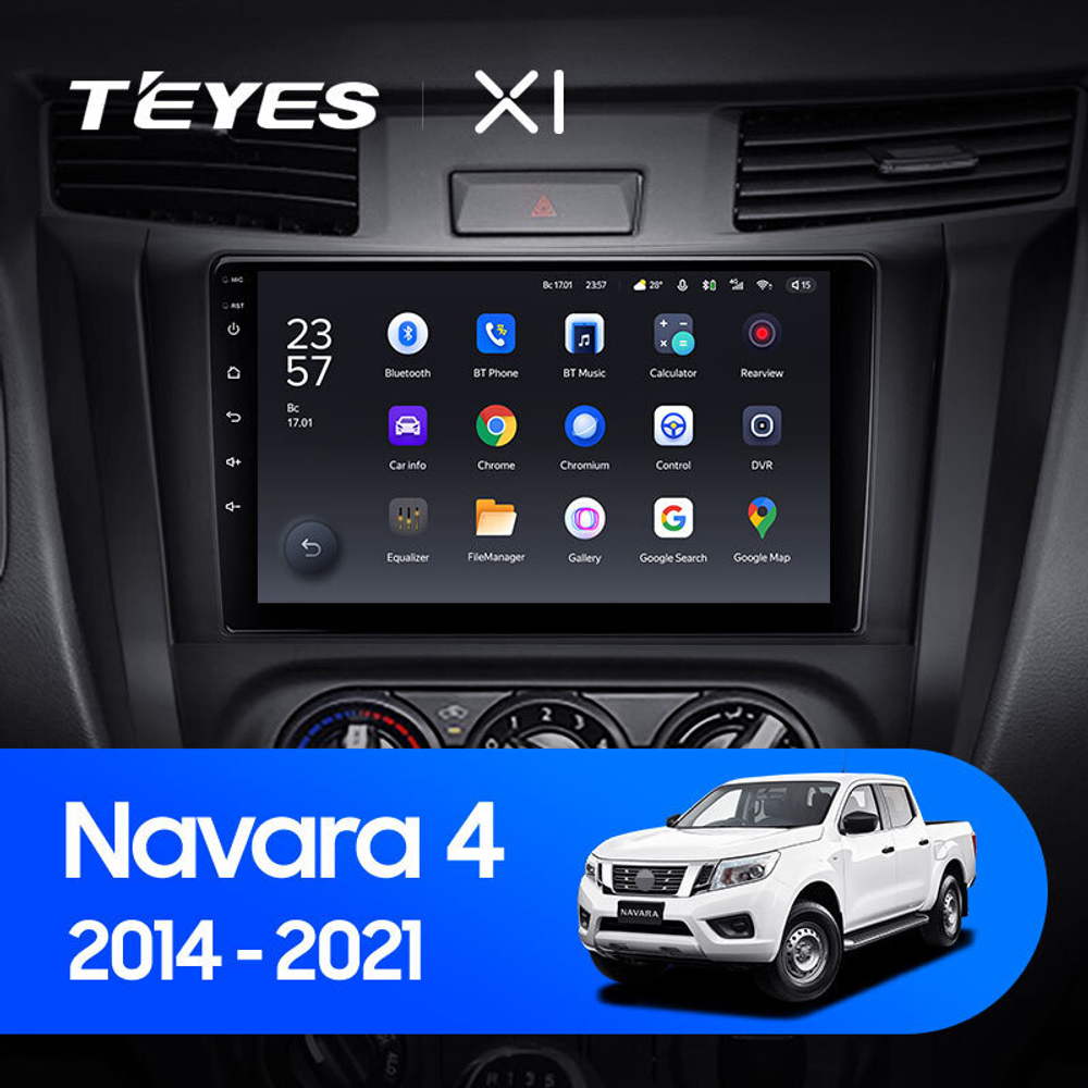 Teyes X1 9" для Nissan Navara 2014-2021