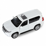 Модель1:42 Land Cruiser Prado, белый,  инерция, откр. двери