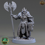 Человек Воин Паладин Варвар Файтер Рыцарь миниатюра для dnd, днд, pathfinder, фентези, Настольная игра, НРИ, Варгейм, РПГ