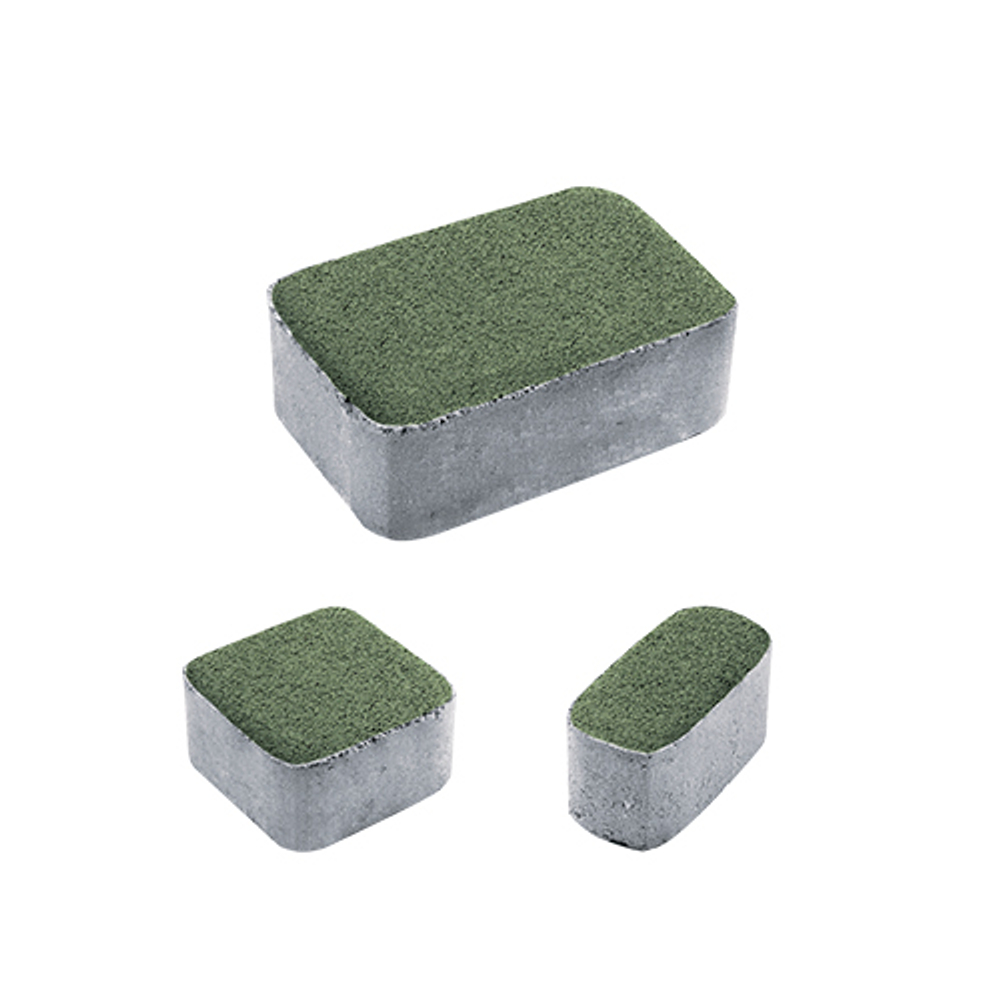 Тротуарная плитка КЛАССИКО - Гранит Зеленый, комплект из 3 видов плит