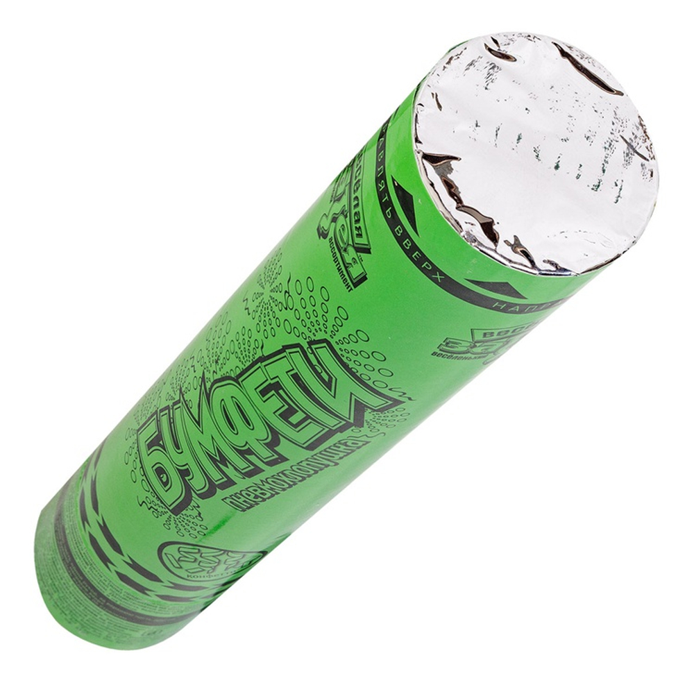 Хлопушка Бумфети 30см конф бум зеленое